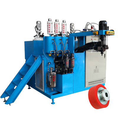 Forklift Omni Wheel 5000RPM Poliüretan Döküm Makinesi