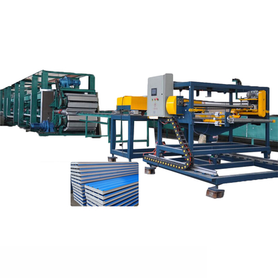 Yalıtımlı Çatı 48000 * 8000mm PU Sandviç Panel Makinası