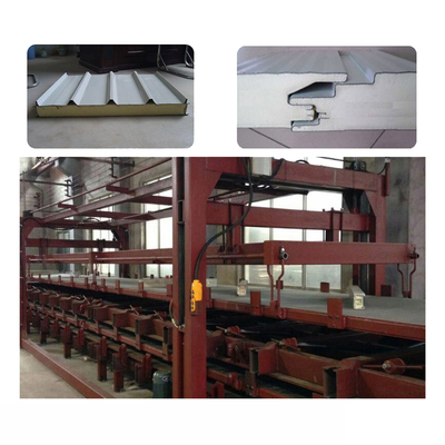 Yalıtımlı Çatı 48000 * 8000mm PU Sandviç Panel Makinası